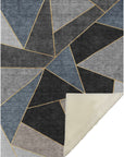 Addison Rugs Gentle Waves Blue Washable Indoor-Outdoor Rug
