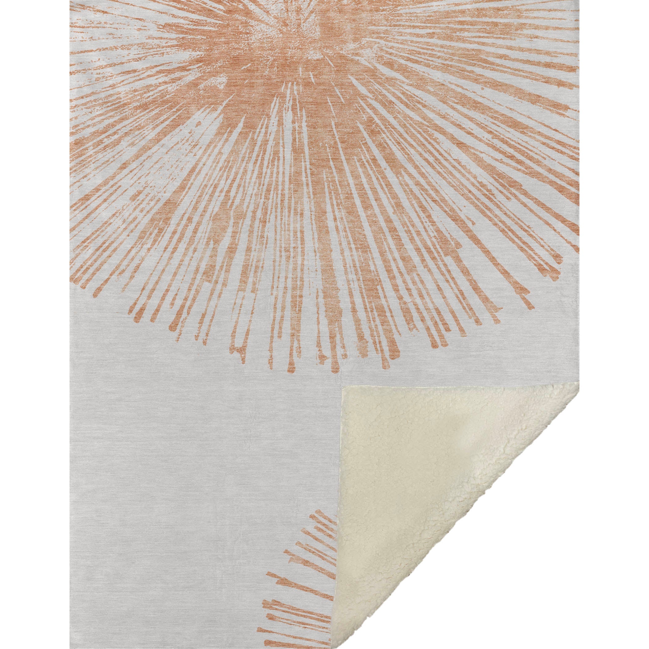 Addison Rugs Circles Salmon Washable Indoor-Outdoor Rug