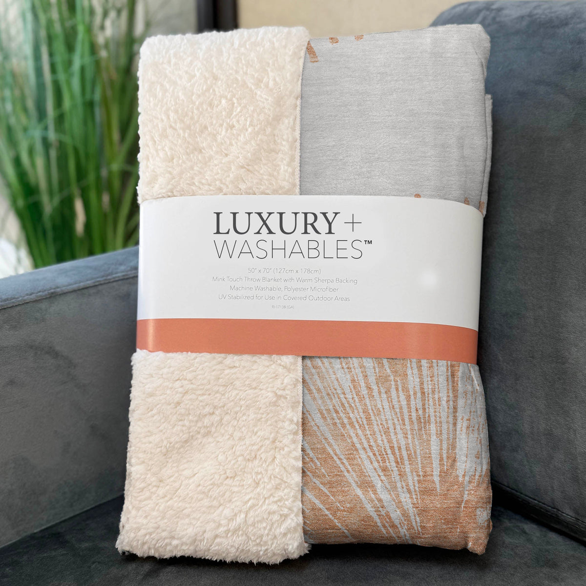 Addison Rugs Circles Salmon Washable Indoor-Outdoor Rug