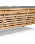 HiTeak Aalto 86-inch Teak Deep Outdoor Couch Sunbrella Cushion