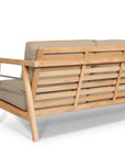 HiTeak Aalto 86-inch Teak Deep Outdoor Couch Sunbrella Cushion