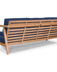 HiTeak Aalto 86-inch Teak Deep Outdoor Couch Sunbrella Cushion