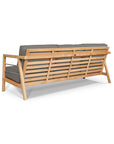 HiTeak Aalto 86-inch Teak Deep Outdoor Couch Sunbrella Cushion