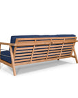 Aalto 86-inch Teak Deep Seating Outdoor Sofa with Sunbrella Cushion-Outdoor Sofas & Loveseats-HiTeak-LOOMLAN