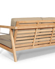 Aalto 86-inch Teak Deep Seating Outdoor Sofa with Sunbrella Cushion-Outdoor Sofas & Loveseats-HiTeak-LOOMLAN