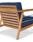 Aalto Teak Deep Seating Outdoor Club Chair with Sunbrella Cushion-Outdoor Lounge Chairs-HiTeak-LOOMLAN