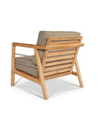 HiTeak Aalto Teak Patio Deep Sofa Set with Sunbrella 4PC