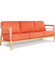 HiTeak Aalto Teak Patio Deep Sofa Set with Sunbrella 4PC