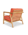 HiTeak Aalto Teak Patio Deep Sofa Set with Sunbrella 4PC