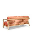 HiTeak Aalto Teak Patio Deep Sofa Set with Sunbrella 4PC