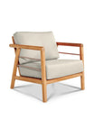HiTeak Aalto Teak Patio Deep Sofa Set with Sunbrella 4PC