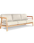 HiTeak Aalto Teak Patio Deep Sofa Set with Sunbrella 4PC