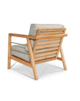 HiTeak Aalto Teak Patio Deep Sofa Set with Sunbrella 4PC