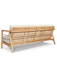 HiTeak Aalto Teak Patio Deep Sofa Set with Sunbrella 4PC