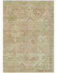 Aelain Orange Washable Indoor - Outdoor Rug - LOOMLAN - LOOMLAN Rugs - Outdoor Rugs