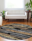 Aelaris Black Washable Indoor - Outdoor Rug - LOOMLAN - LOOMLAN Rugs - Outdoor Rugs