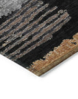 Aelaris Black Washable Indoor - Outdoor Rug - LOOMLAN - LOOMLAN Rugs - Outdoor Rugs
