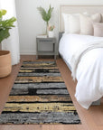 Aelaris Black Washable Indoor - Outdoor Rug - LOOMLAN - LOOMLAN Rugs - Outdoor Rugs