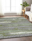 Aelaris Green Washable Indoor - Outdoor Rug - LOOMLAN - LOOMLAN Rugs - Outdoor Rugs