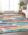 Aelaris Ivory Washable Indoor - Outdoor Rug - LOOMLAN - LOOMLAN Rugs - Outdoor Rugs