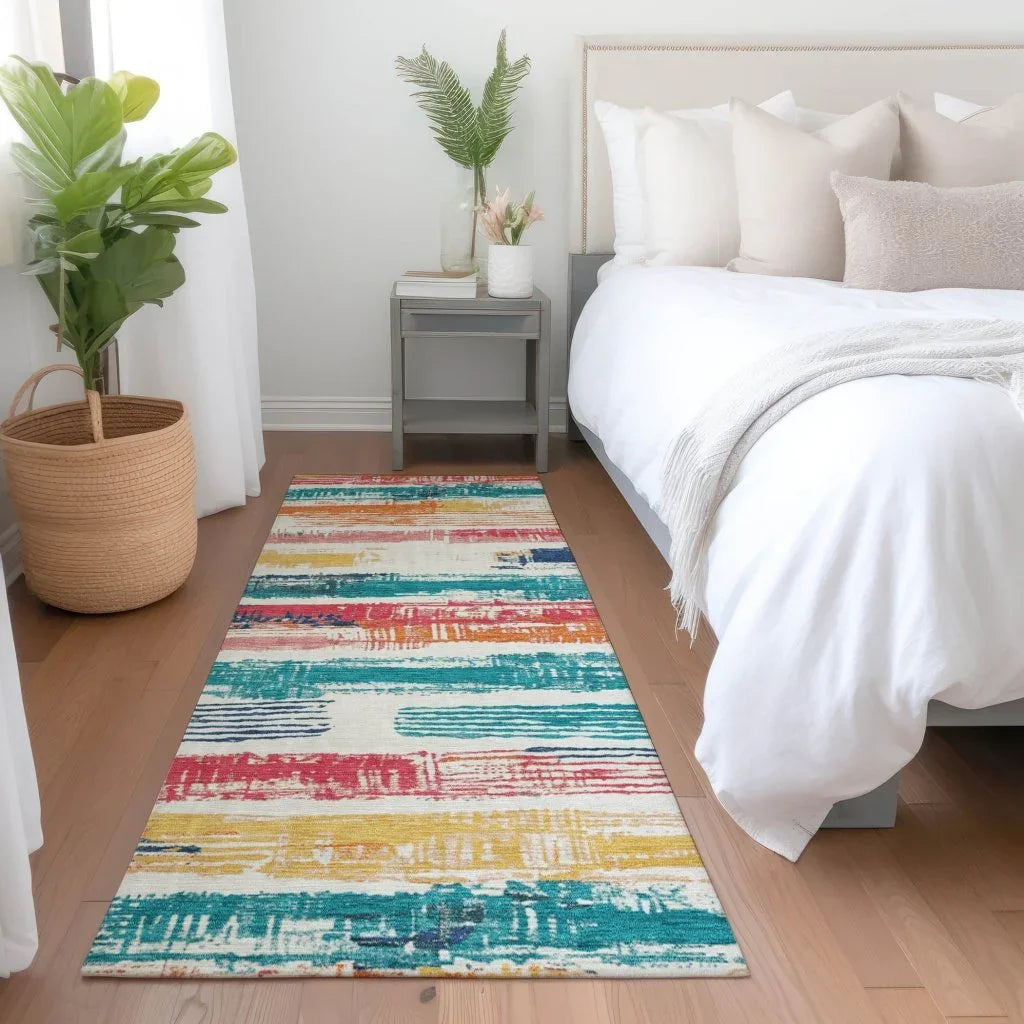 Aelaris Ivory Washable Indoor - Outdoor Rug - LOOMLAN - LOOMLAN Rugs - Outdoor Rugs