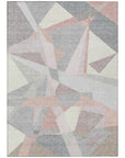 Aelas Pink Washable Indoor - Outdoor Rug - LOOMLAN - LOOMLAN Rugs - Outdoor Rugs