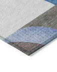 Aeleth Blue Washable Indoor - Outdoor Rug - LOOMLAN - LOOMLAN Rugs - Outdoor Rugs