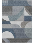 Aeleth Gray Washable Indoor - Outdoor Rug - LOOMLAN - LOOMLAN Rugs - Outdoor Rugs