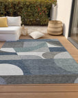 Aeleth Gray Washable Indoor - Outdoor Rug - LOOMLAN - LOOMLAN Rugs - Outdoor Rugs