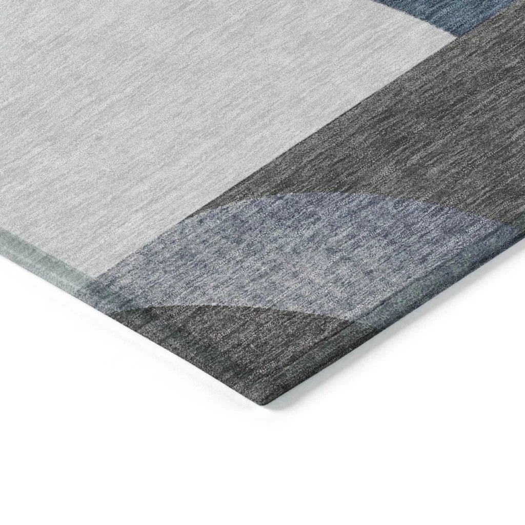 Aeleth Gray Washable Indoor - Outdoor Rug - LOOMLAN - LOOMLAN Rugs - Outdoor Rugs