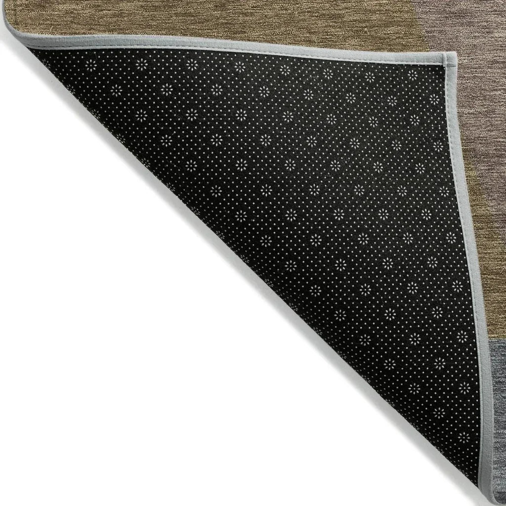 Aeleth Mocha Washable Indoor - Outdoor Rug - LOOMLAN - LOOMLAN Rugs - Outdoor Rugs