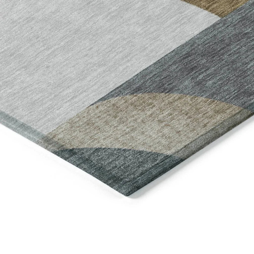 Aeleth Mocha Washable Indoor - Outdoor Rug - LOOMLAN - LOOMLAN Rugs - Outdoor Rugs