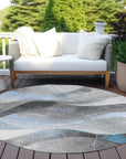 Aelien Blue Washable Indoor - Outdoor Rug - LOOMLAN - LOOMLAN Rugs - Outdoor Rugs