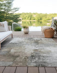 LOOMLAN Rugs Aelon Ivory Washable Indoor-Outdoor Rug