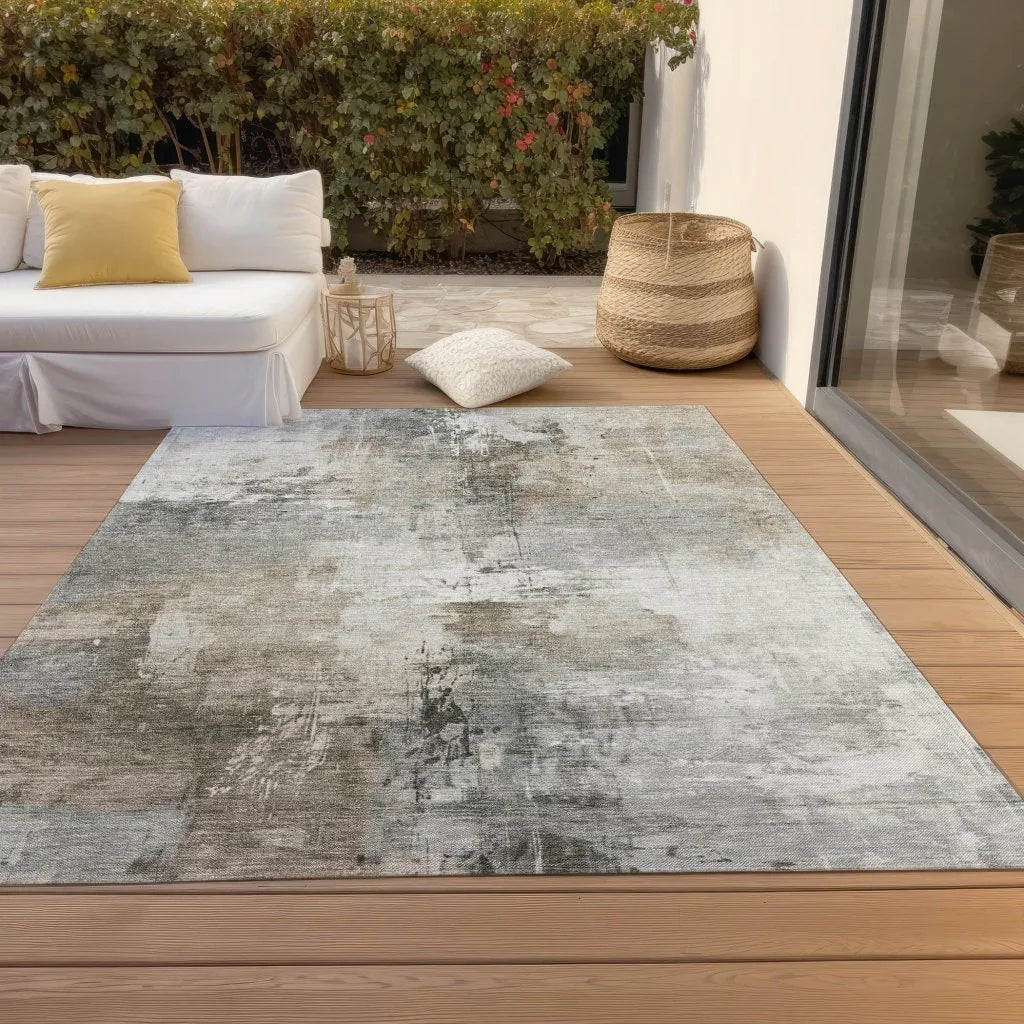 LOOMLAN Rugs Aelon Ivory Washable Indoor-Outdoor Rug