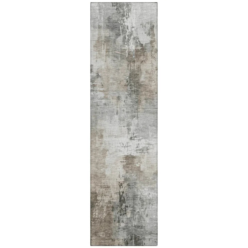 LOOMLAN Rugs Aelon Ivory Washable Indoor-Outdoor Rug