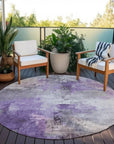 LOOMLAN Rugs Aelon Purple Washable Indoor-Outdoor Rug