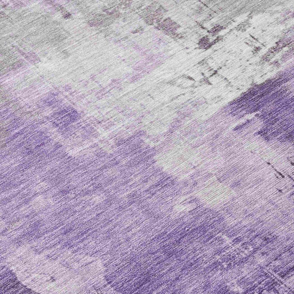 LOOMLAN Rugs Aelon Purple Washable Indoor-Outdoor Rug