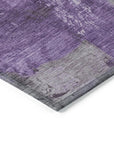 LOOMLAN Rugs Aelon Purple Washable Indoor-Outdoor Rug