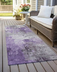 LOOMLAN Rugs Aelon Purple Washable Indoor-Outdoor Rug