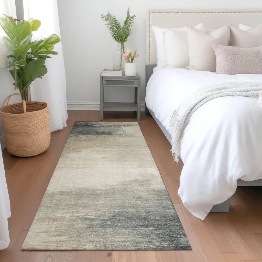 LOOMLAN Rugs Aelora Brown Washable Indoor-Outdoor Rug