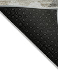 Addison Rugs Angled Checks Taupe Washable Indoor-Outdoor Rug