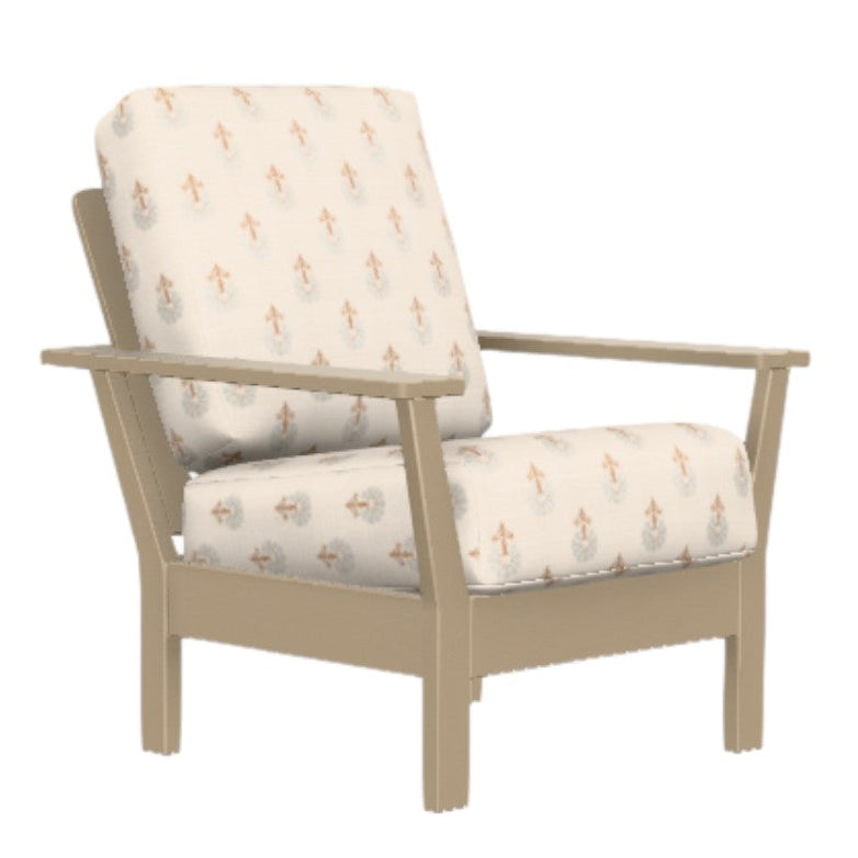 Telescope Antero Deep Seat Cushion Chair with Ottoman 4PC Set