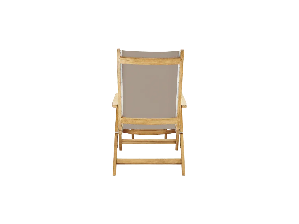 HiTeak Aquitania Teak Patio Folding Lounge Deck Chair