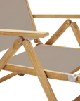 HiTeak Aquitania Teak Patio Folding Lounge Deck Chair