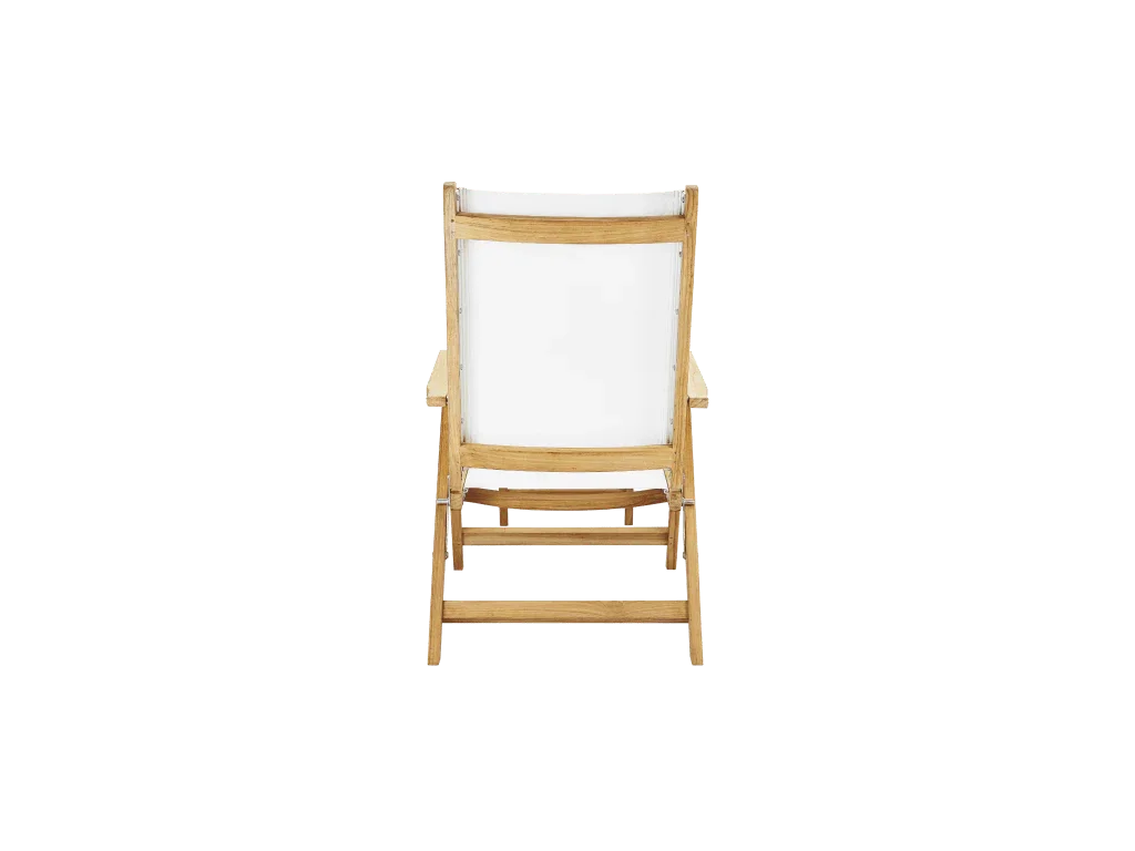 HiTeak Aquitania Teak Patio Folding Lounge Deck Chair