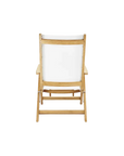 HiTeak Aquitania Teak Patio Folding Lounge Deck Chair