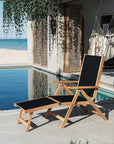 HiTeak Aquitania Teak Patio Folding Lounge Deck Chair