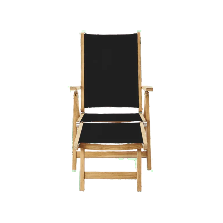 HiTeak Aquitania Teak Patio Folding Lounge Deck Chair