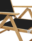 HiTeak Aquitania Teak Patio Folding Lounge Deck Chair